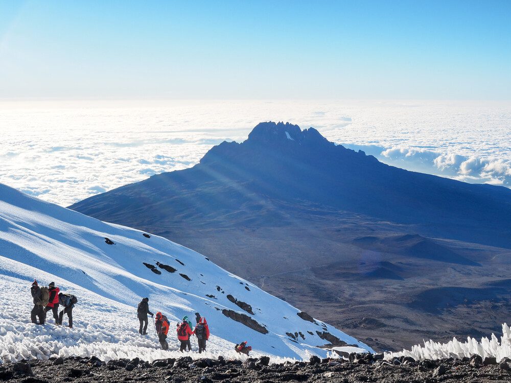 Mount,Kilimanjaro,-,Hikers,Trudge,Weary,To,The,Summit,Of tanzania best safari parks